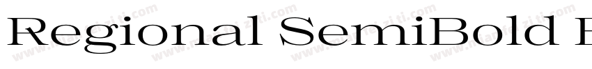 Regional SemiBold Expanded字体转换